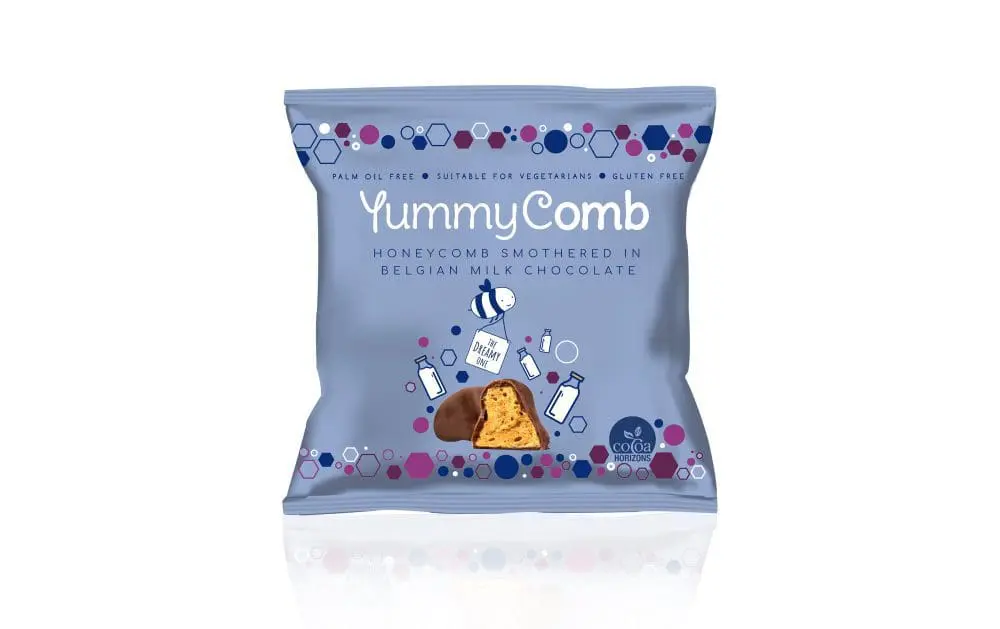 Belgian Milk Chocolate honeycomb gluten free snacking Packs (40g)